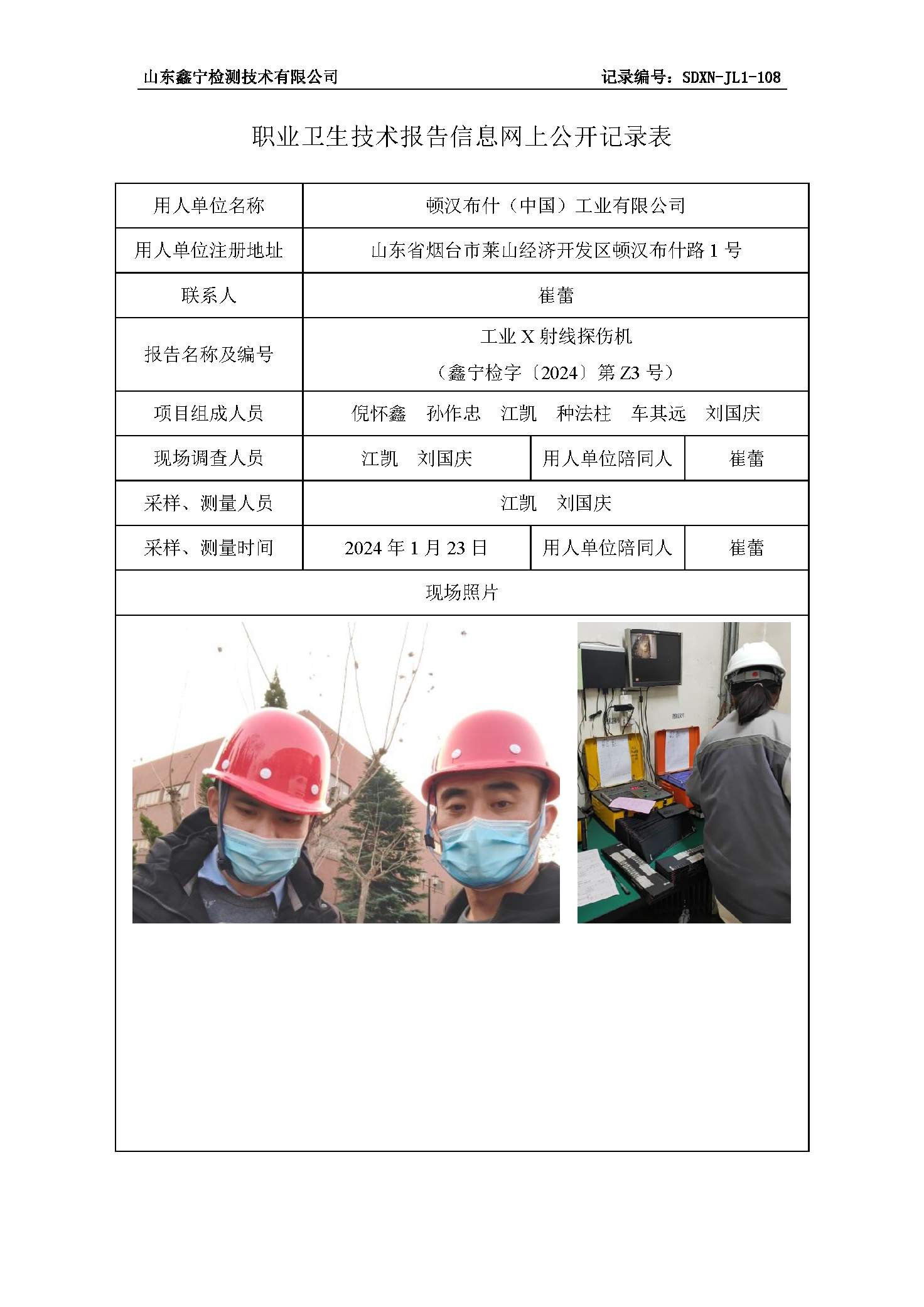 顿汉布什（中国）工业有限公司职业卫生技术报告网上公开信息表.png